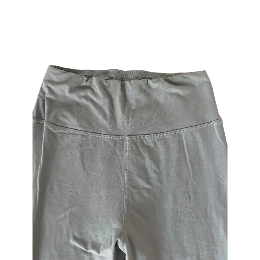 Unbranded Girls Light Gray Stretch Leggings Youth Size Small-Medium